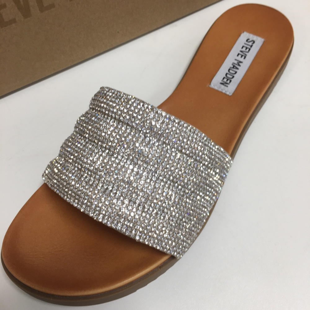 Beautiful Steve Madden Rhinestone Single Slide💎 - Picture 2 of 5